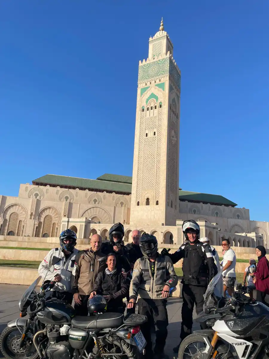 Motorradfahrer auf Tour durch Marokko